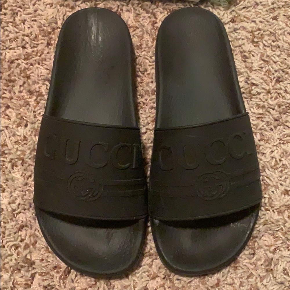 Black Gucci Slides